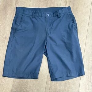 Greg Norman Men's Stretch Navy Blue Size 34 Golf Shorts Performance Inseam 10”